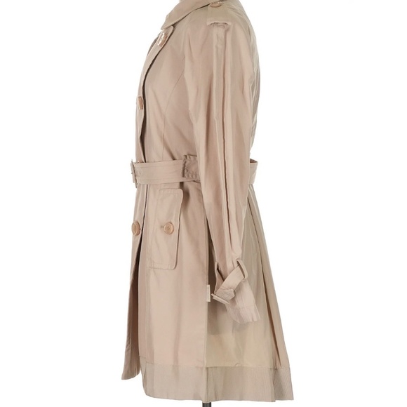 NWOT MONCLER Tan Trenchcoat Medium - Picture 4 of 9
